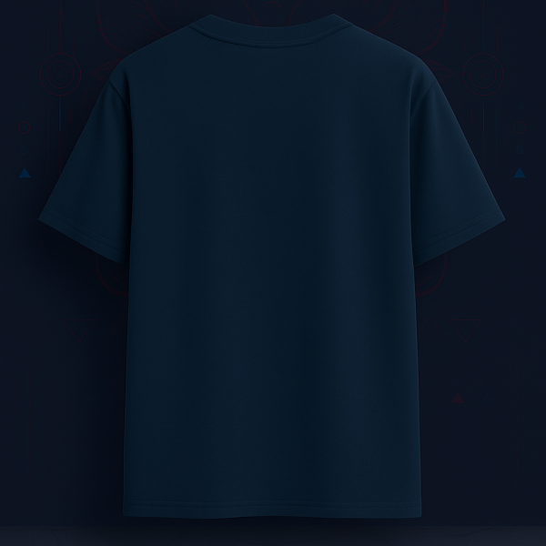 Kapdaverse Alpha Rage Oversized Tshirt : Wolf design with geometric elements